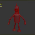 Robot Assistant Small Robot Butler Robot Butler Figure Game Figure 3d model