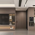 Modern Living And Dining Room Interior Design With Sofa Coffee Table Rug And Bookshelf