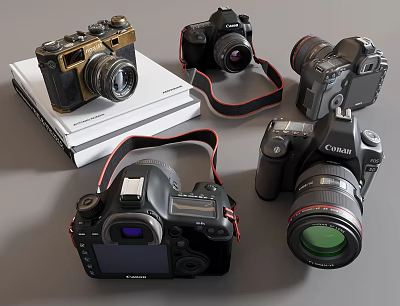 Modern Camera Digital Camera 3d model Modern Camera Digital Camera 3d model