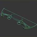 Crossbow Mechanical Crossbow Shift Bow and Arrow Shoot Far Equipment Weapons High-tech Crossbow 3d model
