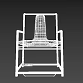 Modern Single Chair Design With Wooden Frame And Fabric Seat Backrest