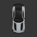 Silver Sports Car With Black Roof Rear Spoiler And Sleek Mercedes Style Design