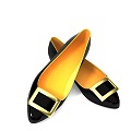 Women's fashion black shoes 3d model