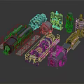 Large Scale Industrial Equipment With Pressure Vessels Piping Systems And Mechanical Units