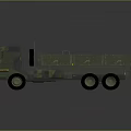 Military Camouflage Dump Truck With Open Cargo Bed And Six Wheel Design