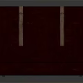 Maroon Leather Booth Sofa With Light Straps On Backrest And Comfortable Cushioned Seat