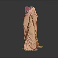 Elegant Beige Sari With Red Polka Dot Patterns And Contrast Border Design For Ethnic Wear