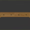 Durable Natural Wooden Rectangular Storage Rack With Slatted Top And Drawers