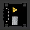 Industrial Electrical Component With Black Casing Yellow Coil And White Terminals