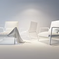 Modern Single Sofa With Leather Upholstery Metal Frame And Comfortable Cushion Design