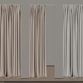 Modern Minimalist Curtains In Beige Light Brown And Gray For Home Interior