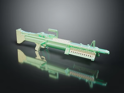 Green Passenger Plane Model Featuring Reflective Surface And Detailed Design Elements 3d model