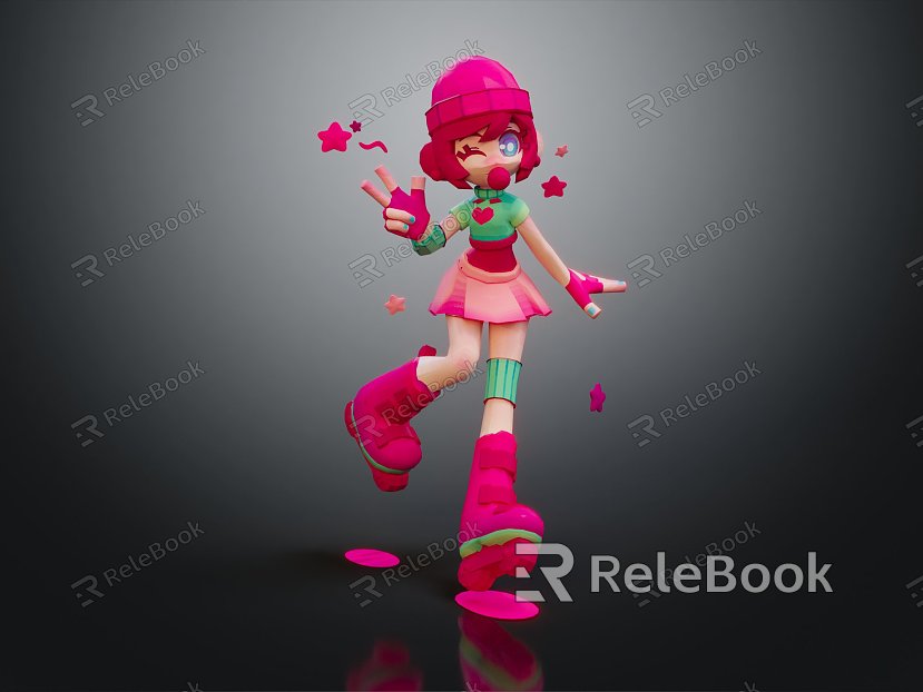 Modern Anime Character Cartoon Girl Cartoon Girl model