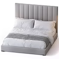 Double bed 3d model
