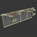 Heavy Duty Industrial Equipment Featuring Metal Frame Roller And Mechanical Components