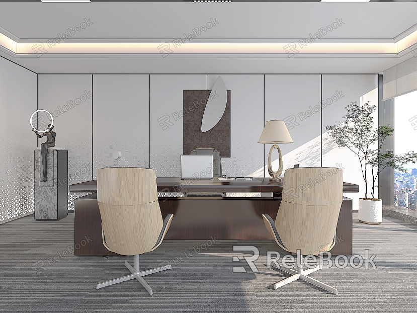 Modern Office Manager Office Desk and Chair Boss Desk and Chair Desk and Chair model