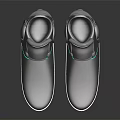 Modern Gray Soccer Shoes With Silver Cleats Blue Accents And Reflective Surface On Black Background