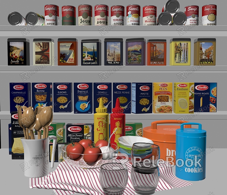 Modern Canned Canned Food model