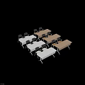 Modern Meeting Tables With Black Chairs For Office Conference Room Setup