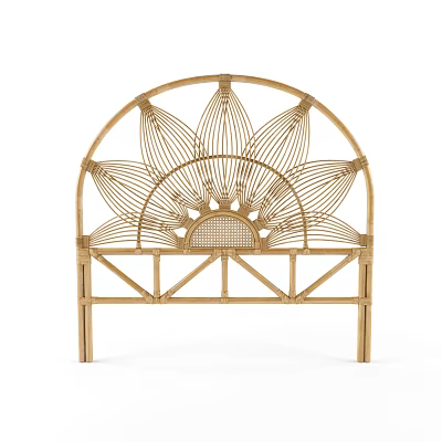 New Chinese-style Rattan Headboard 3d model