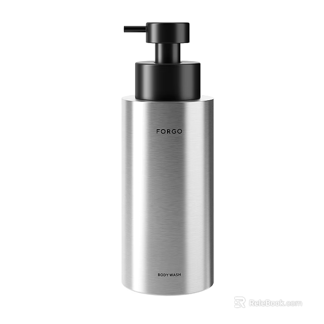 Essential Practical Modern FOKIGO Stainless Steel Soap Dispenser For Bathroom Accessories 3d model 