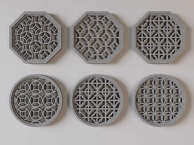 flower-cut window 3d model