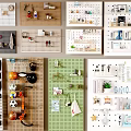 Various Styles Pegboard Wall Decor With Practical Storage And Decorative Items For Home Spaces