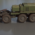 Truck Heavy Truck Heavy Vehicle MAZ537 Missile Transporter Armored Vehicle Transporter Low Face Number Low Model Times Film and Television Level 3d model