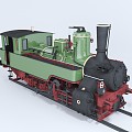 Modern locomotive train 3d model