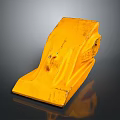 Yellow Vintage Furniture Chair With Worn Surface And Solid Wooden Structure