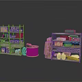 Metal Storage Shelves With Wooden Crates Metal Cans Coiled Cable And Tools