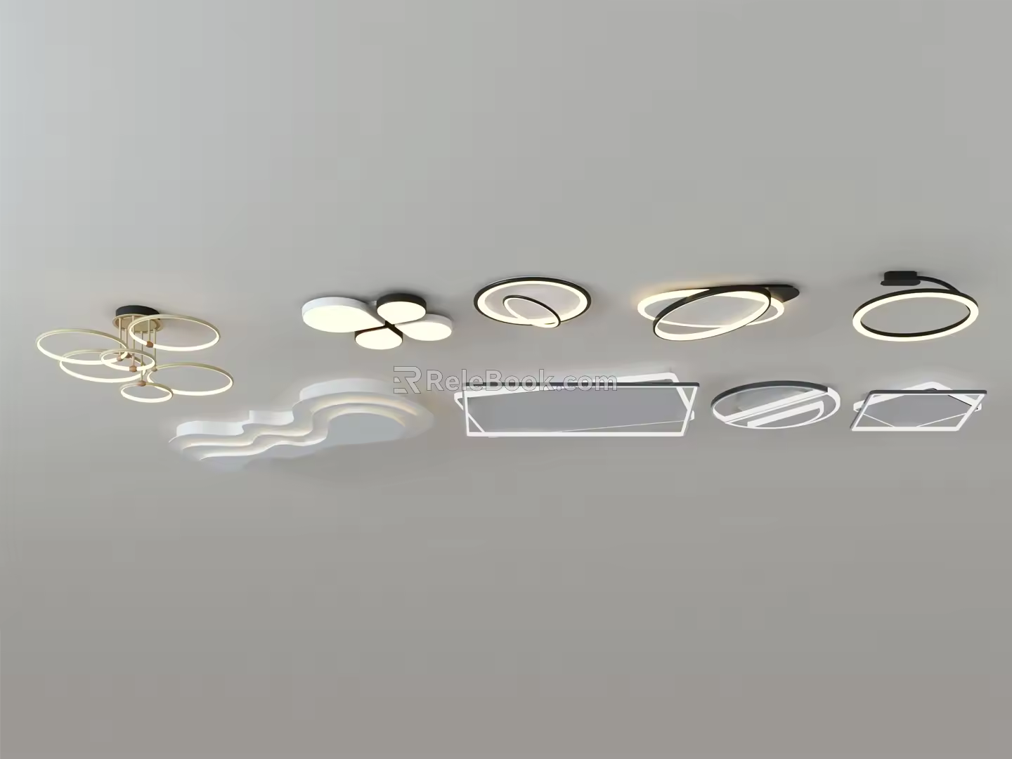modern ceiling lamp 3d model