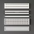 Various White Vent Grille Designs For Home Wall And Ceiling Applications