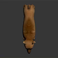 Light Brown Chihuahua Dog Standing On Dark Reflective Surface With Ears Perked And Alert Expression
