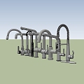 Stainless steel faucet 3d model