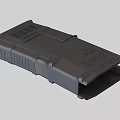 Industrial Equipment Mechanical Component With Black Housing Ventilation Holes And Connection Port