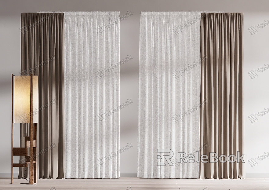 curtain fabric curtain gauze curtain fabric curtain model