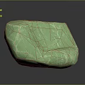 Eco Friendly Green Wood And Stone Decorative Piece With Natural Textured Surface
