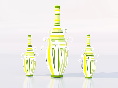 Corn bottle 3d model 3d model