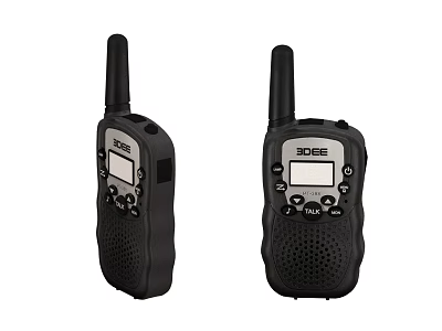 JASEE Handheld Two Way Radios Portable Digital Communication Black Device 3d model