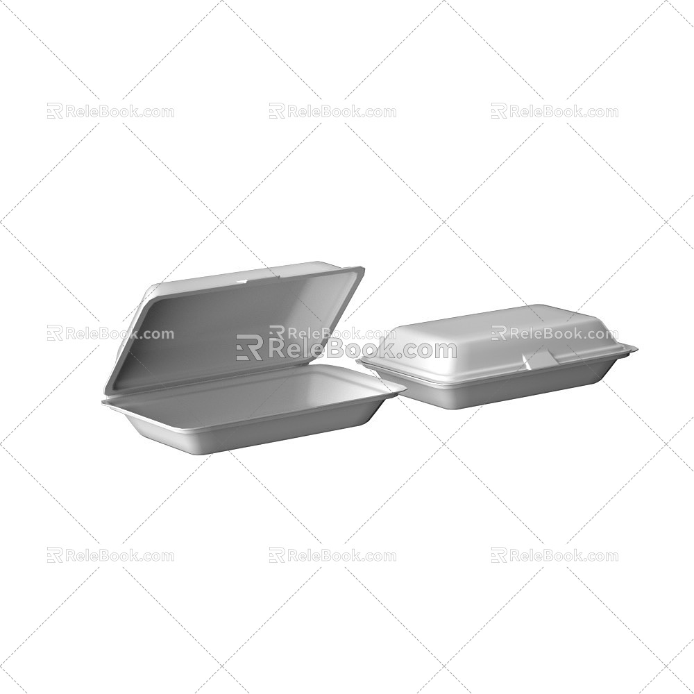 Food packaging box packing box snack box 3d model