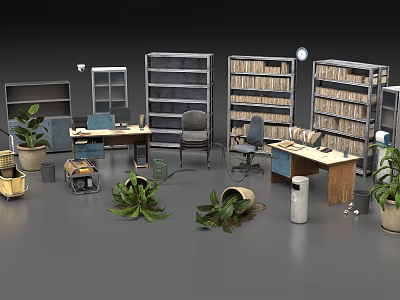 Doomsday Wind Office Props 3d model