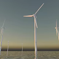 Offshore Wind Turbine Blades And Support Towers In Marine Environment With Envision Branding