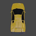 Yellow Sports Car With Sleek Aerodynamic Body And Alloy Wheels