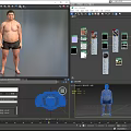 Game And Movie Male Character Shirtless In Black Shorts Standing Pose