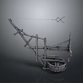 Siege Weapon Siege Vehicle Siege Tower Mobile Tower Mobile Tower Siege Tower Weapon Ancient Weapon 3d model