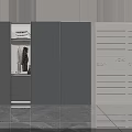 Sleek Modern Two Tone Wardrobe Design With Sliding Doors Hanging Rods And Drawers