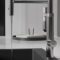 Modern Restaurant Open Kitchen Design With Island Counter And Contemporary Appliances
