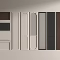 Various Cabinet Door Styles In Different Colors And Finishes On Wall