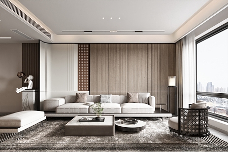 modern living room 3d model